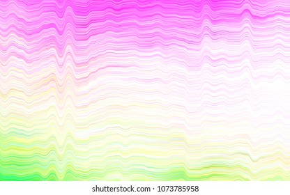 Light Pink, Green vector background with bubble shapes. Shining crooked illustration in marble style. Textured wave pattern for backgrounds.