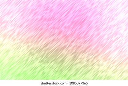 Light Pink, Green vector background with straight lines. Decorative shining illustration with lines on abstract template. The pattern can be used for busines ad, booklets, leaflets