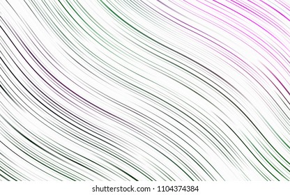 Light Pink, Green vector background with liquid shapes. Shining crooked illustration in marble style. Textured wave pattern for backgrounds.