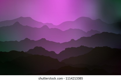 Light Pink, Green vector background with liquid shapes. Shining illustration, which consist of blurred lines, circles. The best blurred design for your business.
