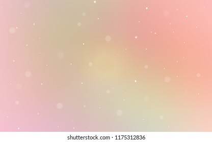 Light Pink, Green vector background with bubbles. Illustration with set of shining colorful abstract circles. New design for ad, poster, banner of your website.
