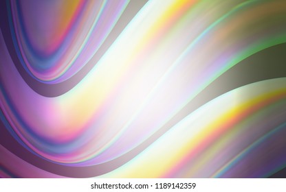 Light Pink, Green vector background with bent lines. Modern gradient abstract illustration with bandy lines. Marble design for your web site.