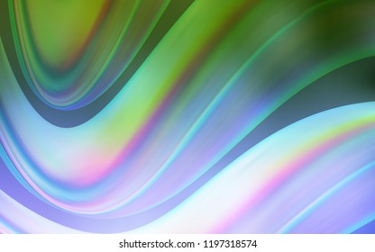 Light Pink, Green vector background with bubble shapes. Glitter abstract illustration with wry lines. The elegant pattern for brand book.