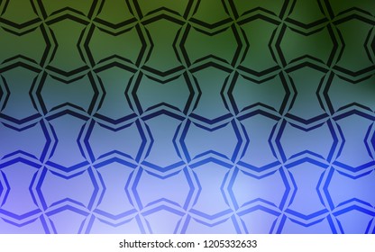 Light Pink, Green vector background with straight lines. Decorative shining illustration with lines on abstract template. Pattern for ads, posters, banners.