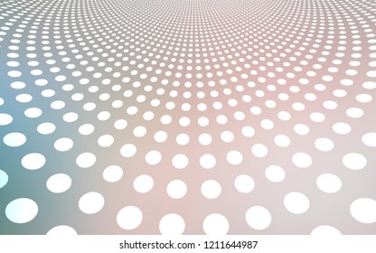 Light Pink, Green vector background with bubbles. Beautiful colored illustration with blurred circles in nature style. Beautiful design for your business advert.