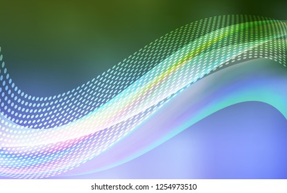 Light Pink, Green vector background with bubbles, lines. Modern abstract colorful illustration with spheres and lines. Pattern for ads, leaflets.