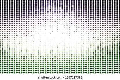 Light Pink, Green vector background with bubbles. Abstract illustration with colored bubbles in nature style. Template for your brand book.