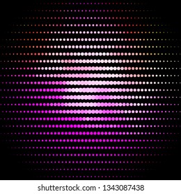 Light Pink, Green vector background with circles. Abstract decorative design in gradient style with bubbles. Pattern for websites, landing pages.