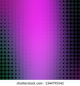 Light Pink, Green vector background with circles. Colorful illustration with gradient dots in nature style. Design for posters, banners.