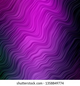 Light Pink, Green vector background with bows. Abstract illustration with gradient bows. Pattern for commercials, ads.