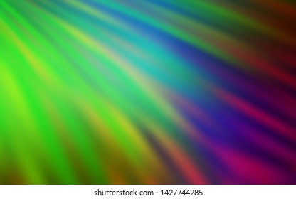 Light Pink, Green vector background with stright stripes. Lines on blurred abstract background with gradient. Pattern for ad, booklets, leaflets.