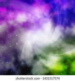 Light Pink, Green vector background with colorful stars. Blur decorative design in simple style with stars. Design for your business promotion.