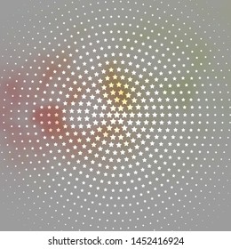 Light Pink, Green vector background with small and big stars. Colorful illustration with abstract gradient stars. Best design for your ad, poster, banner.