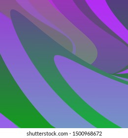 Light Pink, Green vector background with bent lines. Abstract illustration with bandy gradient lines. Smart design for your promotions.