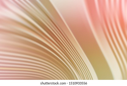 Light Pink, Green vector background with wry lines. Creative illustration in halftone style with gradient. Pattern for your business design.