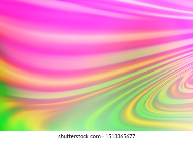Light Pink, Green vector background with liquid shapes. An elegant bright illustration with gradient. Marble design for your web site.
