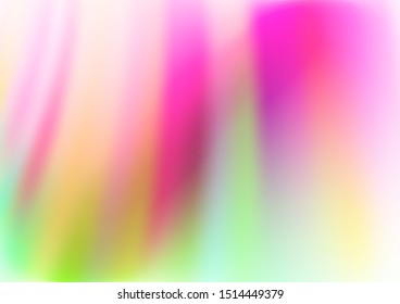 Light Pink, Green vector background with curved circles. An elegant bright illustration with gradient. The best blurred design for your business.