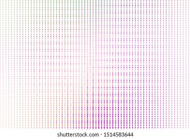 Light Pink, Green vector background with spots. Blurred bubbles on abstract background with colorful gradient. Design for your business advert.
