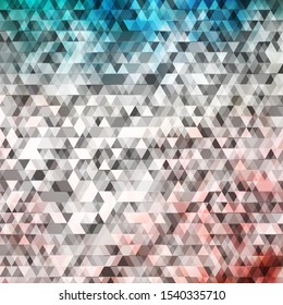 Light Pink, Green vector background with lines, triangles. Gradient triangles in abstract style on simple form. Template for landing pages.