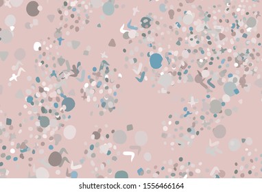 Light Pink, Green vector background with abstract shapes. Illustration with colorful gradient shapes in abstract style. Modern design for your business card.