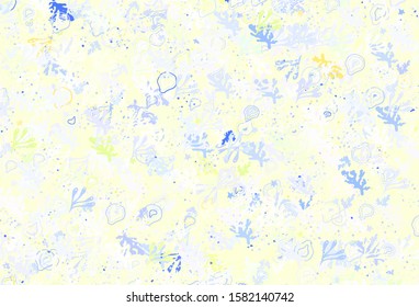 Light Pink, Green vector background with abstract shapes. Colorful chaotic forms with gradient in modern style. Best smart design for your business.