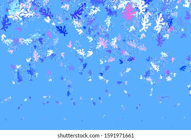 Light Pink, Green vector background with abstract shapes. Decorative design in abstract style with random forms. Simple design for your web site.