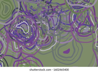 Light Pink, Green vector background with wry lines. Creative illustration in halftone style with gradient. A new texture for your  ad, booklets, leaflets.