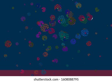 Light Pink, Green vector background with abstract shapes. Illustration with colorful gradient shapes in abstract style. Background for a cell phone.