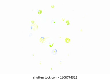 Light Pink, Green vector background with spots. Beautiful colored illustration with blurred circles in nature style. Pattern for textures of wallpapers.