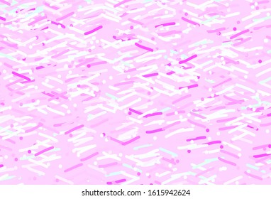 Light Pink, Green vector background with straight lines. Shining colored illustration with sharp stripes. Pattern for ad, booklets, leaflets.