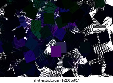 Light Pink, Green vector background with polygonal style with circles. Illustration with colorful circles, triangles, rectangles. Best design for poster, banner.