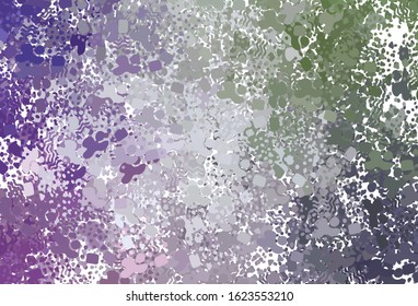 Light Pink, Green vector background with abstract shapes. Illustration with colorful gradient shapes in abstract style. Background for a cell phone.