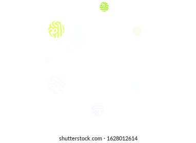 Light Pink, Green vector background with spots. Glitter abstract illustration with blurred drops of rain. Design for your business advert.
