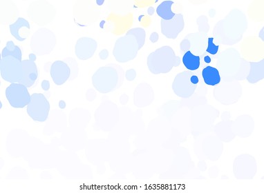 Light Pink, Green vector background with spots. Modern abstract illustration with colorful water drops. Pattern for futuristic ad, booklets.