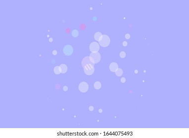 Light Pink, Green vector background with spots. Beautiful colored illustration with blurred circles in nature style. Pattern for textures of wallpapers.