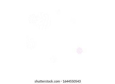 Fondo vectorial verde claro rosa con manchas. Ilustración abstracta brillante con gotas borrosas de lluvia. Patrón para sitios web hermosos.