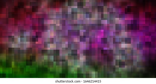 Light Pink, Green vector background in polygonal style. Illustration with a set of gradient rectangles. Pattern for websites, landing pages.