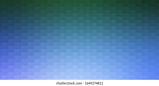 Fondo vectorial verde claro rosa con rectángulos. Ilustración colorida con rectángulos y cuadrados degradados. Patrón para sitios web, páginas de inicio.
