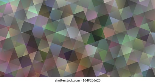 Light Pink, Green vector background with triangles, cubes. Abstract illustration with colorful lines, cubes. Best design for posters, banners.