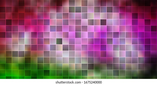 Color rosa claro, fondo vectorial verde en estilo poligonal. Rectángulos con gradiente colorido sobre fondo abstracto. Patrón para sitios web, páginas de inicio.