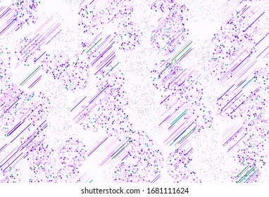 Light Pink, Green vector background with bubbles. Modern abstract illustration with colorful water drops. Design for your business advert.