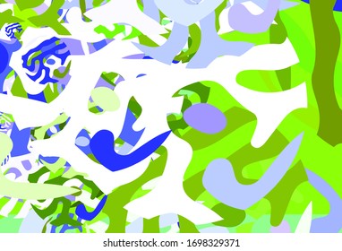 Light Pink, Green vector background with abstract shapes. Modern abstract illustration with colorful random forms. Background for a cell phone.