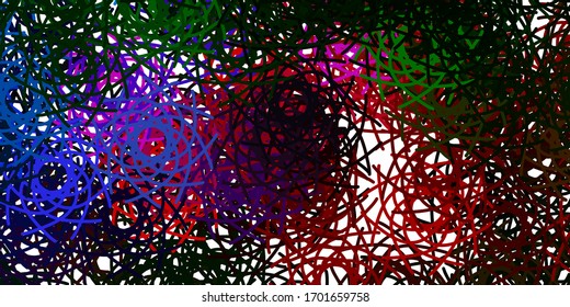 Fondo vectorial verde claro rosa con formas aleatorias. Ilustración con formas coloridas en estilo abstracto. Diseño moderno para sus anuncios.