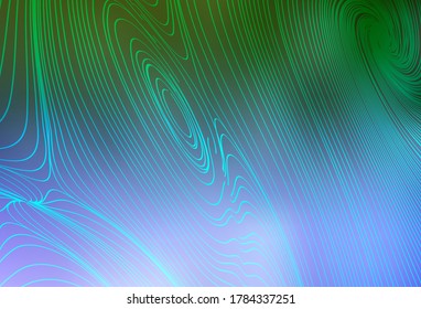 Light Pink, Green vector background with lines. A completely new colorful illustration in simple style. Elegant pattern for a brand book.