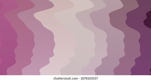 Rosa claro, fondo vectorial verde con arcos. Ilustración de gradiente abstracto con líneas irregulares. Patrón para sitios web, páginas de inicio.