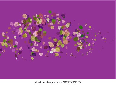 Light Pink, Green vector background with bent lines. A completely new color illustration in marble style. The elegant pattern for brand book.