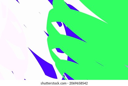 Light Pink, Green vector background with abstract shapes. Colorful chaotic forms with gradient in modern style. Simple design for your web site.