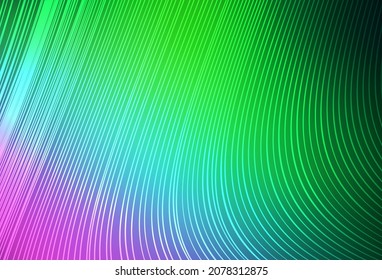 Rosa claro, fondo vectorial verde con líneas rectas. Líneas sobre fondo abstracto borroso con degradado. Mejor diseño para tu anuncio, afiche, banner.