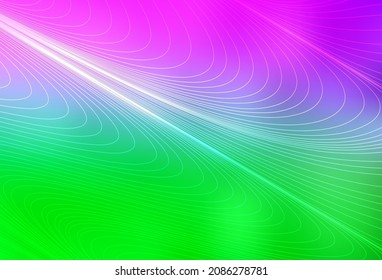 Rosa claro, fondo vectorial verde con líneas rectas. Decoración borrosa de estilo sencillo con líneas. Mejor diseño para tu anuncio, afiche, banner.
