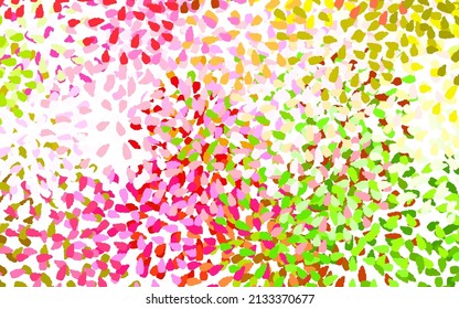 Light Pink, Green vector background with abstract shapes. Decorative design in abstract style with random forms. Background for a cell phone.